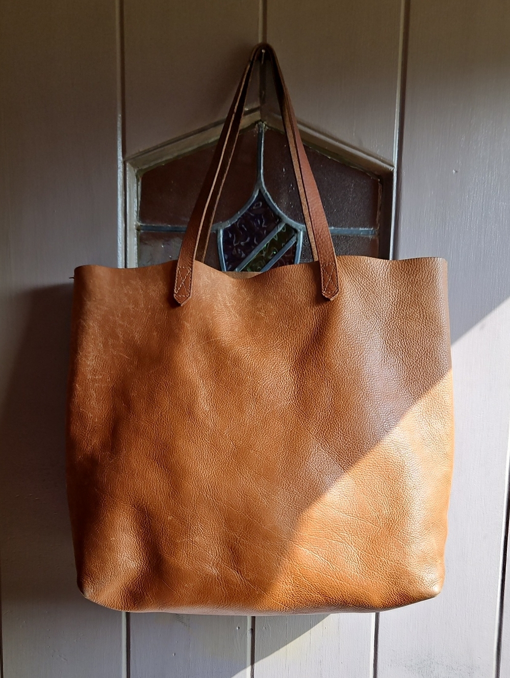 Madewell  Transporter Tote In Golden Brown